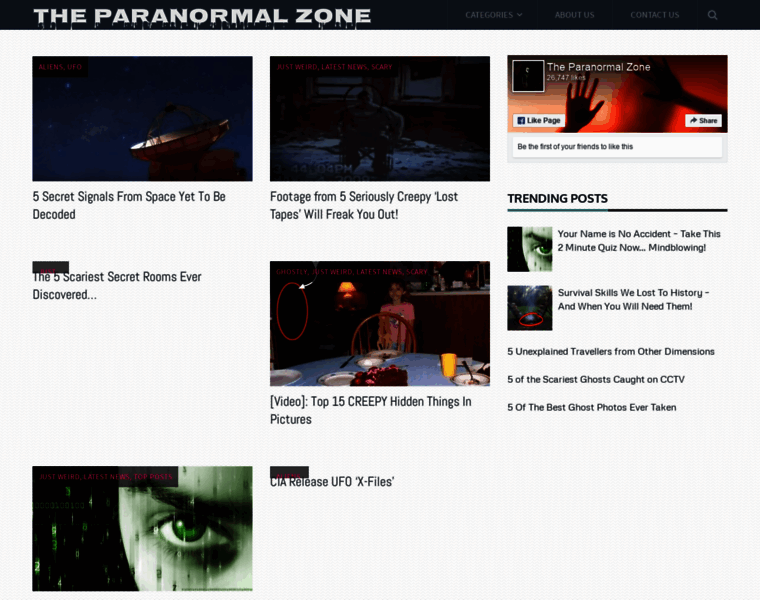 Theparanormalzone.com thumbnail