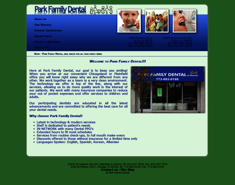 Theparkfamilydental.com thumbnail
