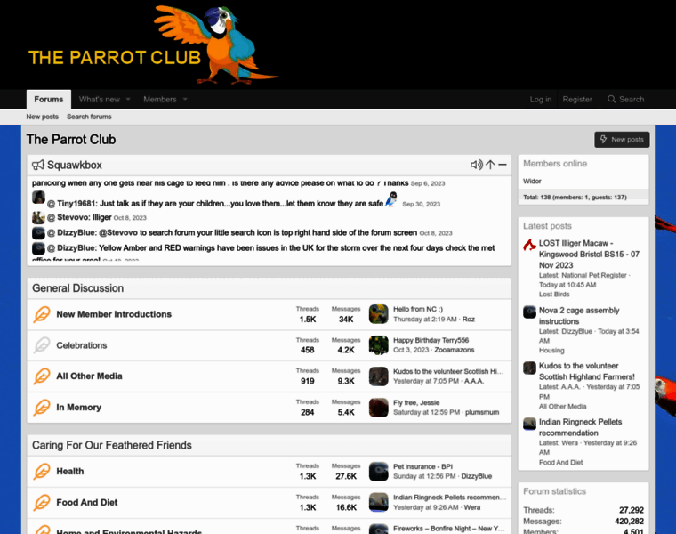 Theparrotclub.co.uk thumbnail