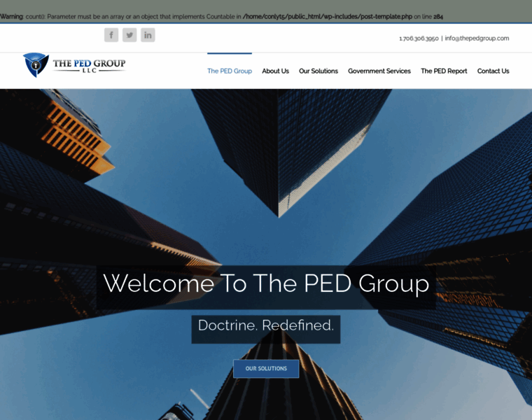 thepedgroup.com at WI. The PED Group | Where Analytics Meet Solutions