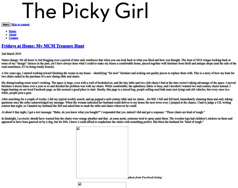 Thepickygirl.com thumbnail