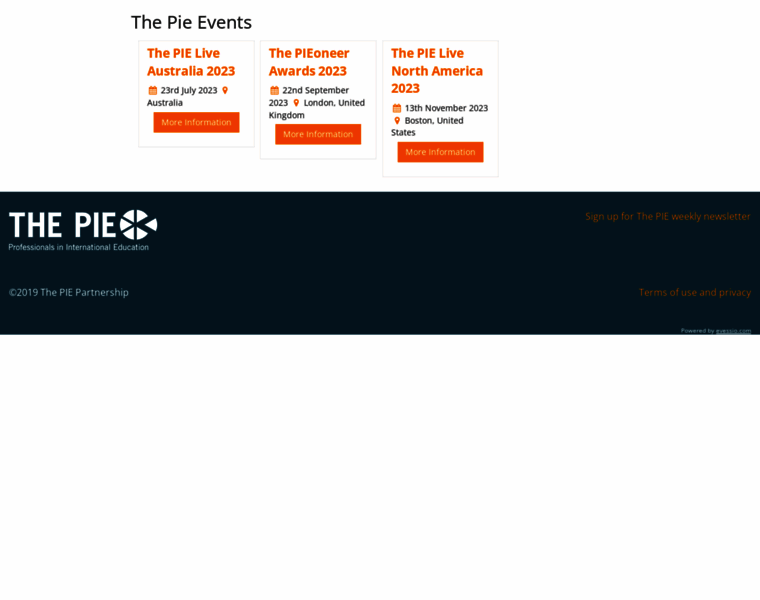 Thepieevents.com thumbnail