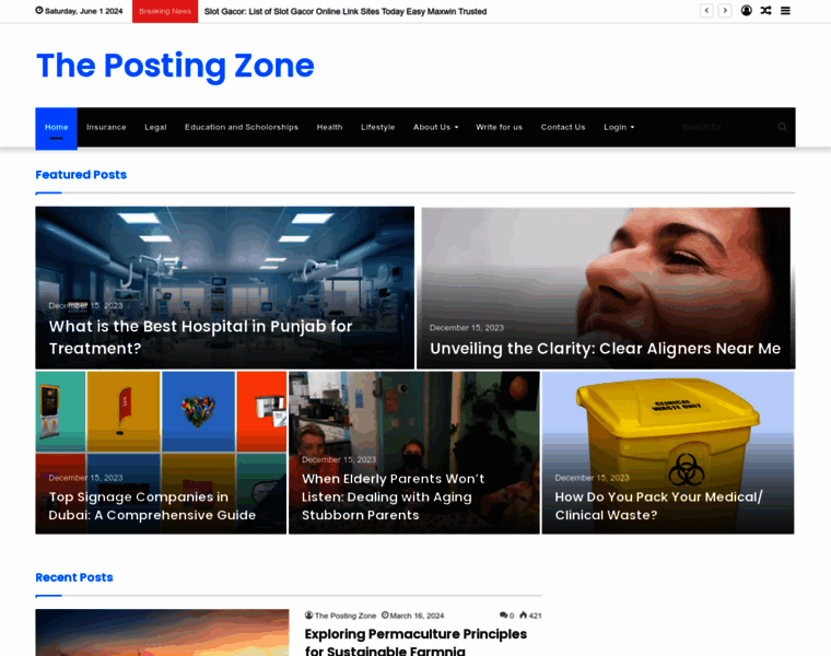 Thepostingzone.com thumbnail