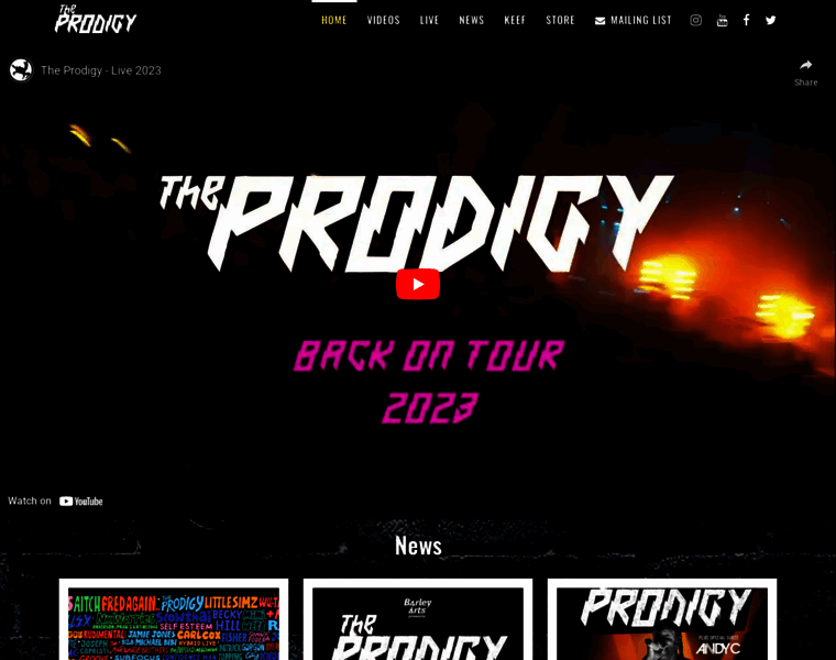 Theprodigy.co.uk thumbnail