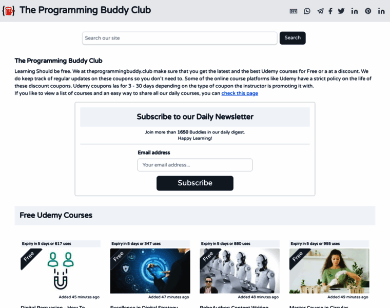 Theprogrammingbuddy.club thumbnail