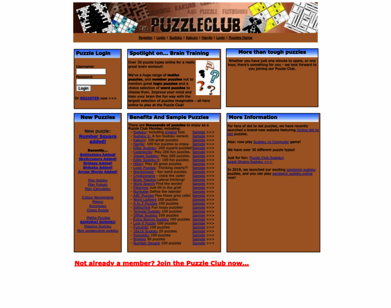 Thepuzzleclub.com thumbnail