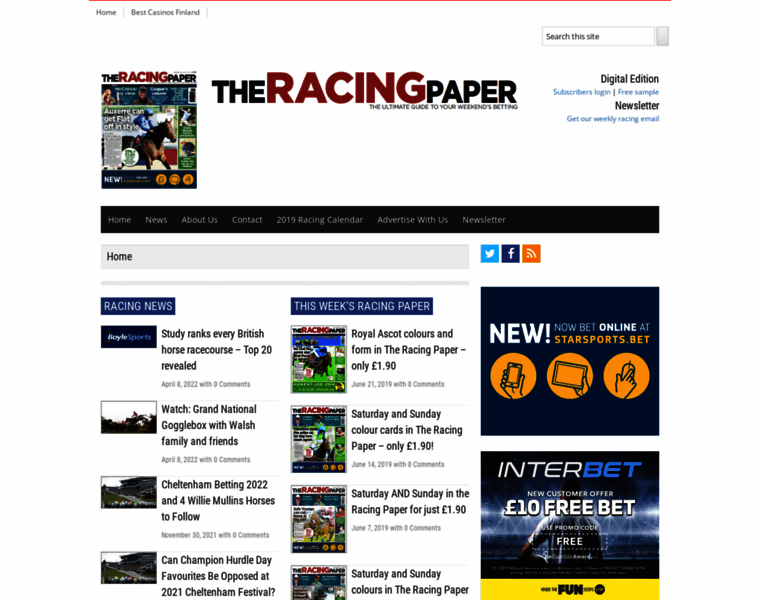 Theracingpaper.co.uk thumbnail