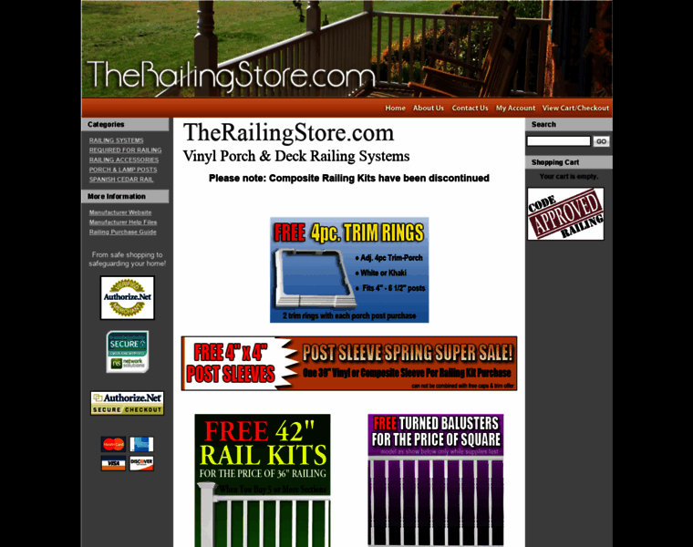Therailingstore.com thumbnail