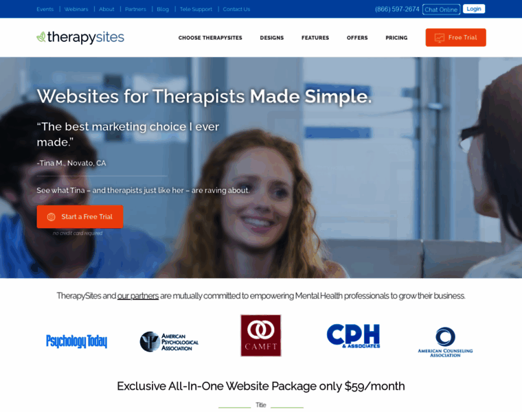 Therapysites.com thumbnail