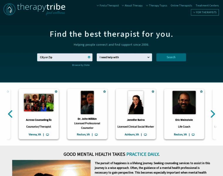 Therapytribe.com thumbnail