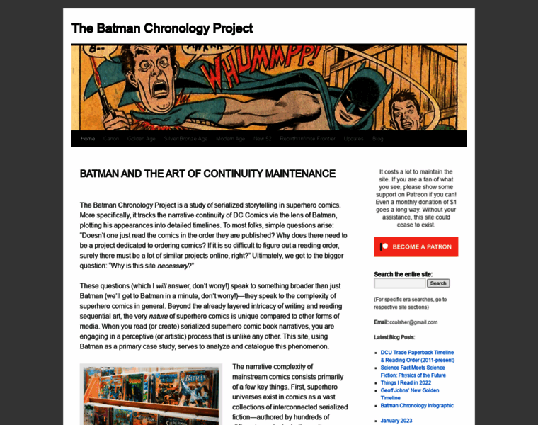 Therealbatmanchronologyproject.com thumbnail