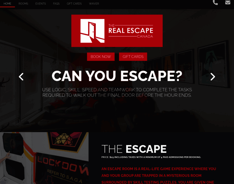 Therealescape.ca thumbnail