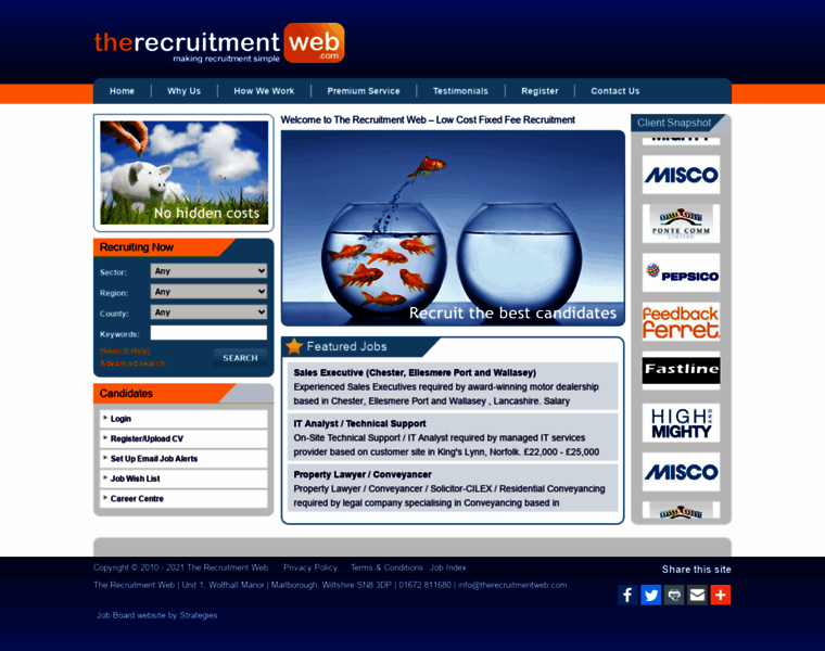 Therecruitmentweb.com thumbnail