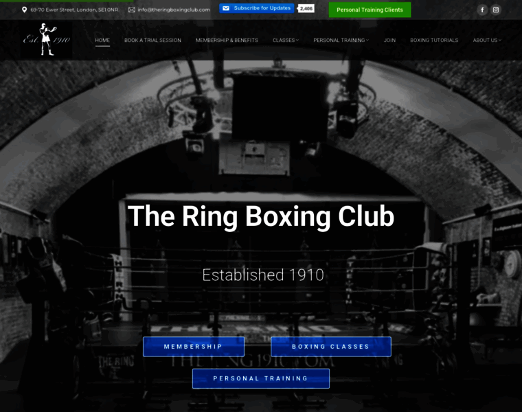 Theringboxingclub.com thumbnail