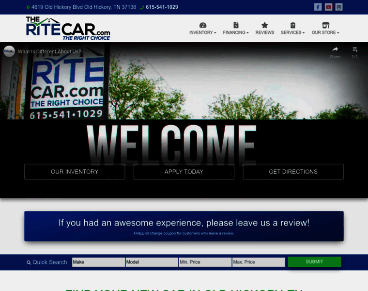 Theritecar.com thumbnail