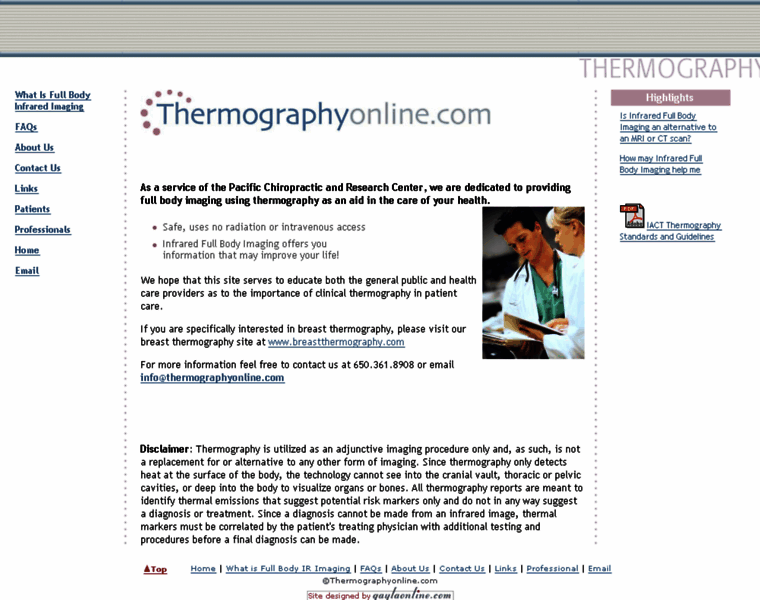 Thermographyonline.com thumbnail