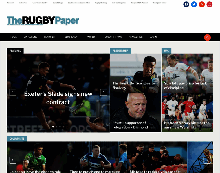 Therugbypaper.co.uk thumbnail