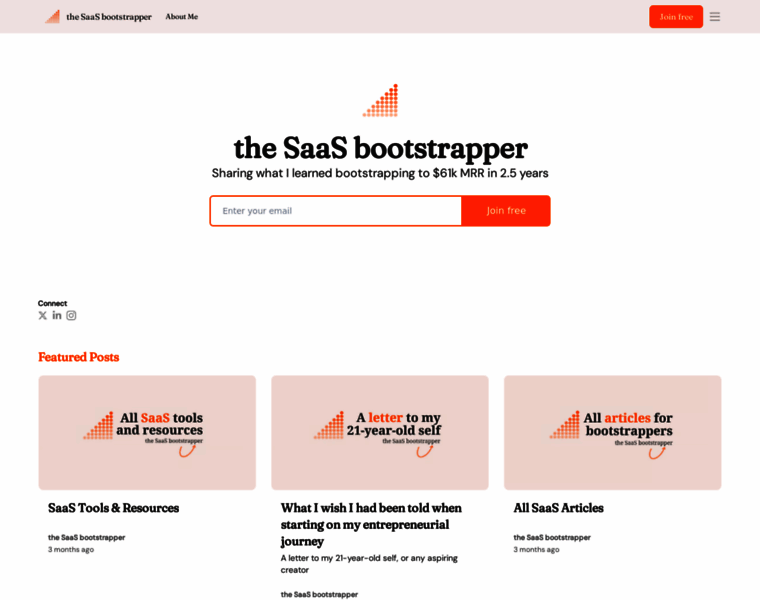 Thesaasbootstrapper.co thumbnail Thesaasbootstrapper.co thumbnail
