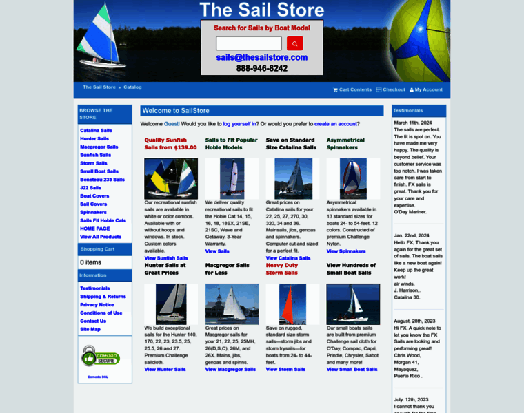 Thesailstore.com thumbnail