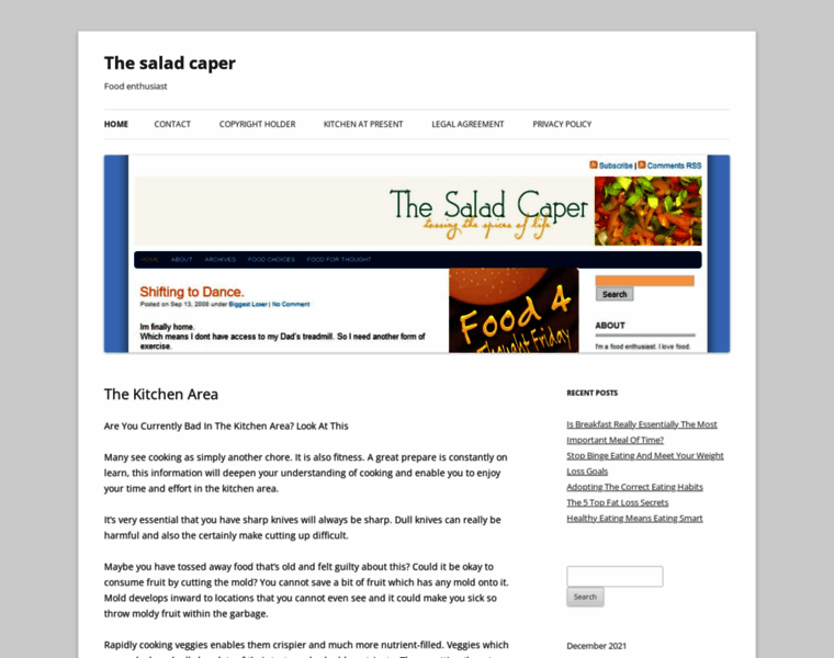 Thesaladcaper.com thumbnail