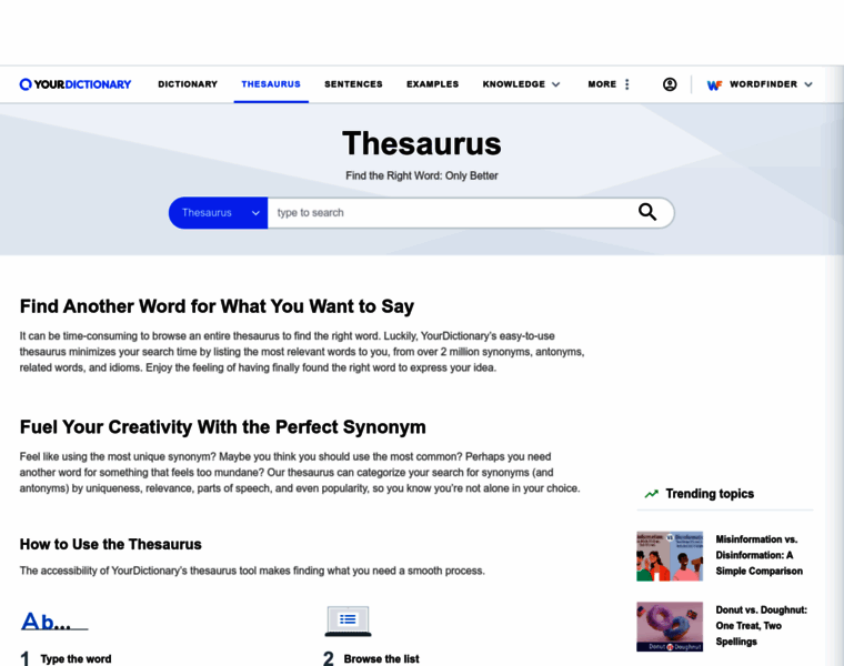 Thesaurus.yourdictionary.com thumbnail