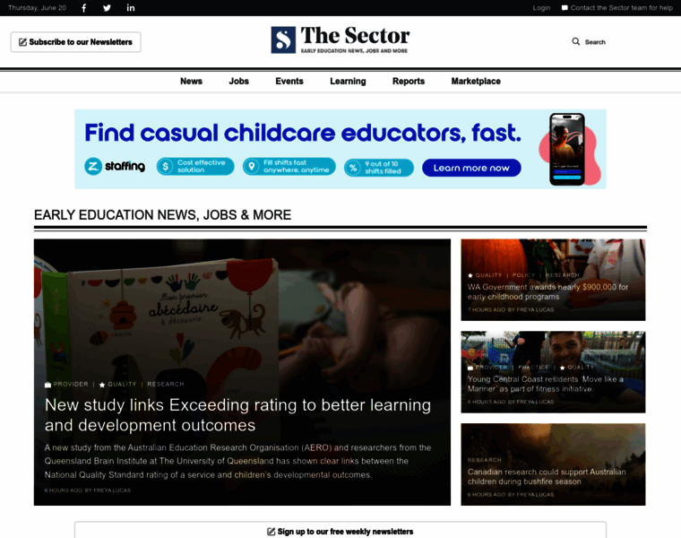 Thesector.com.au thumbnail