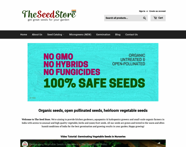 Theseedstore.in thumbnail