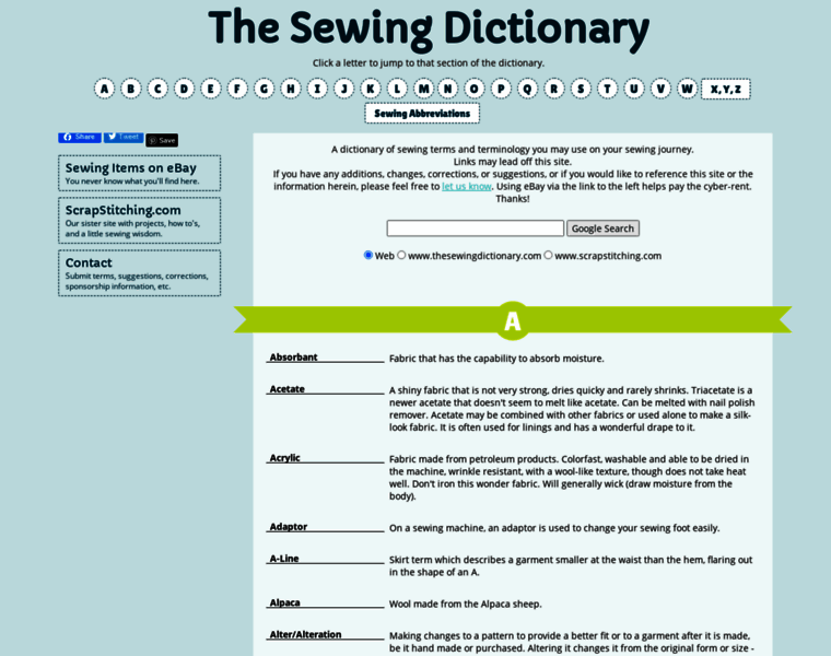 Thesewingdictionary.com thumbnail