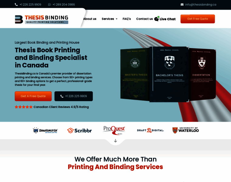 Thesisbinding.ca thumbnail