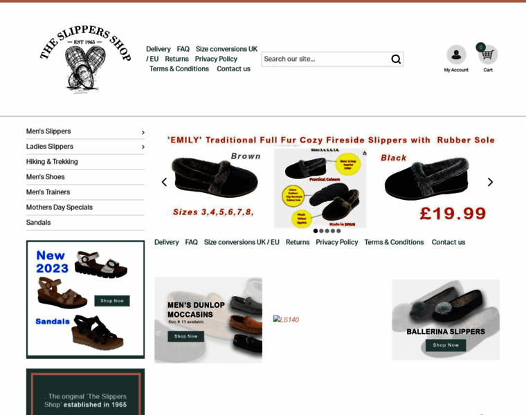Theslippersshop.co.uk thumbnail