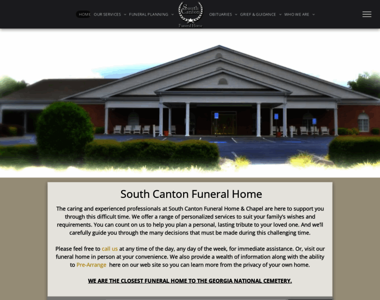Thesouthcantonfuneralhome.com thumbnail