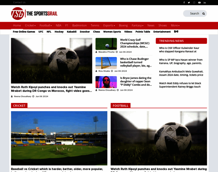 Thesportsgrail.com thumbnail