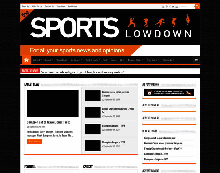Thesportslowdown.co.uk thumbnail