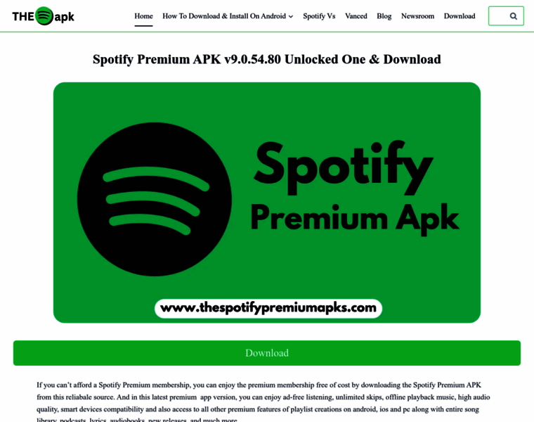 Thespotifypremiumapks.com thumbnail