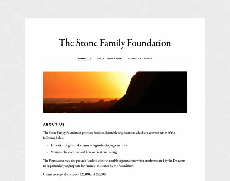 Thestonefamilyfoundation.org thumbnail