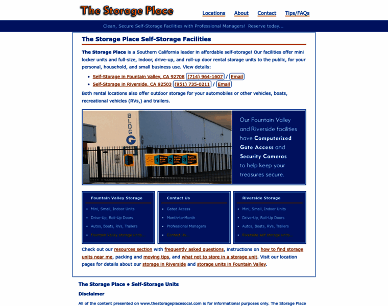 Thestorageplacesocal.com thumbnail