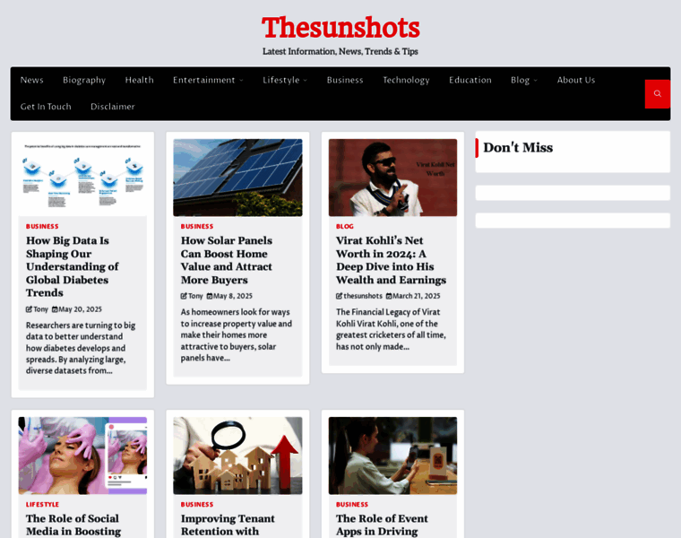 Thesunshots.com thumbnail