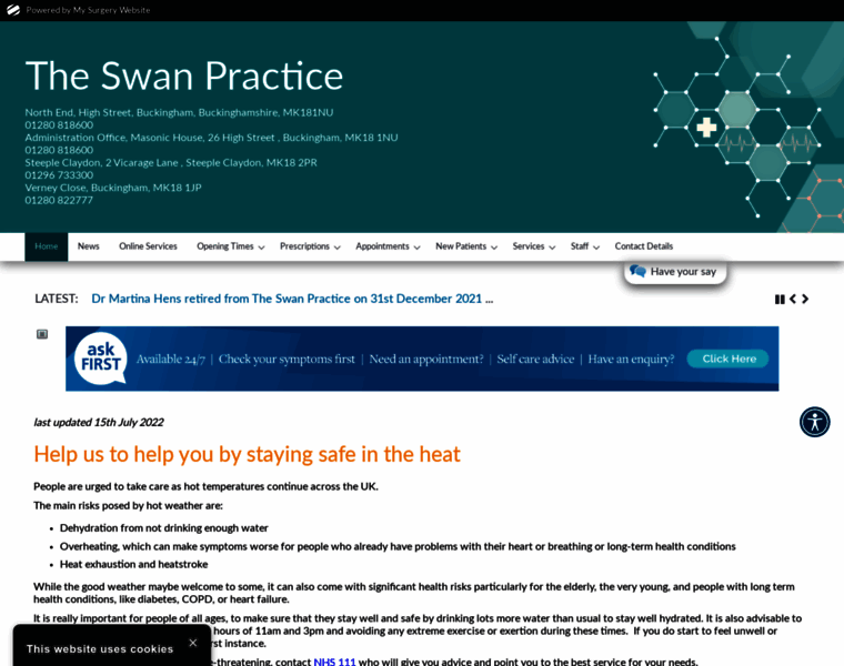 Theswanpractice.co.uk thumbnail