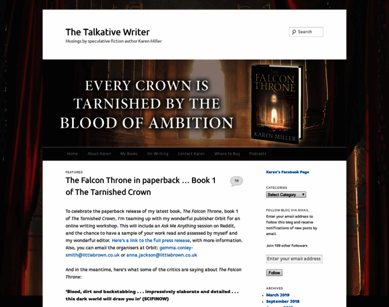 Thetalkativewriter.com thumbnail