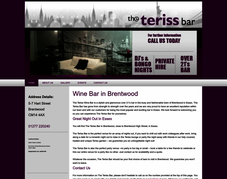 Theterissbar.co.uk thumbnail