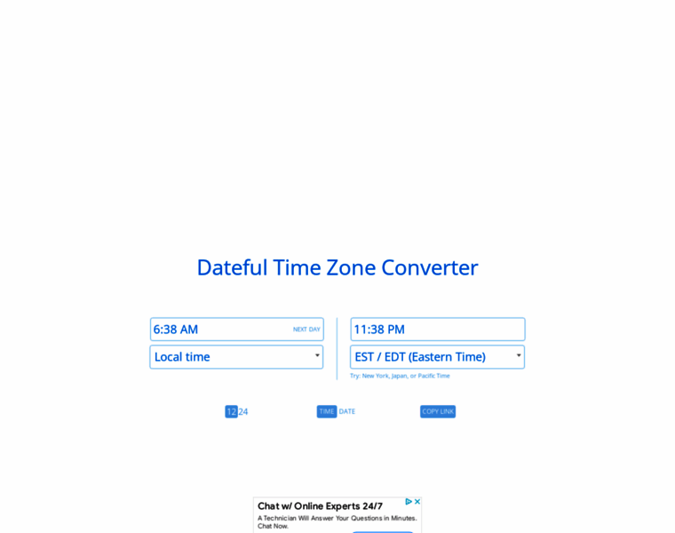 Thetimezoneconverter.com thumbnail