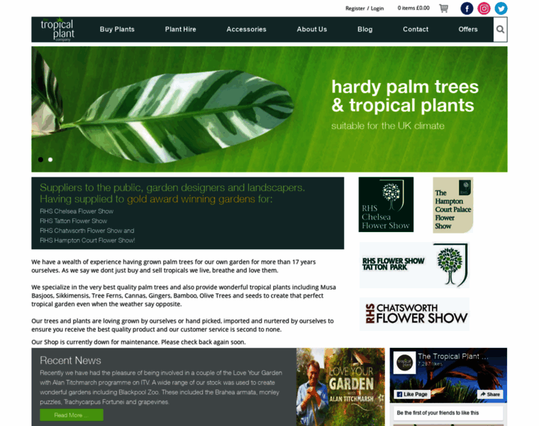 Thetropicalplantcompany.co.uk thumbnail