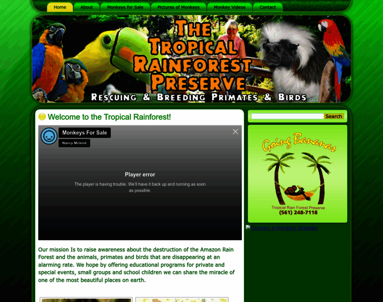 Thetropicalrainforestpreserve.com thumbnail