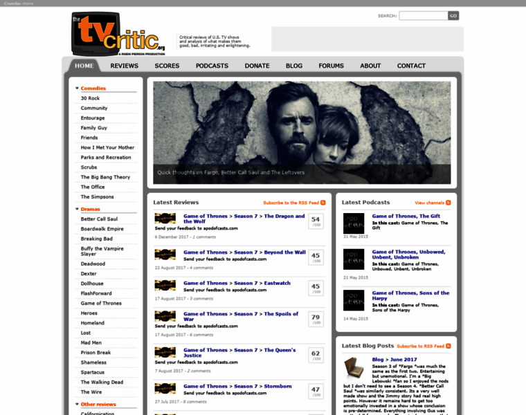 Thetvcritic.org thumbnail