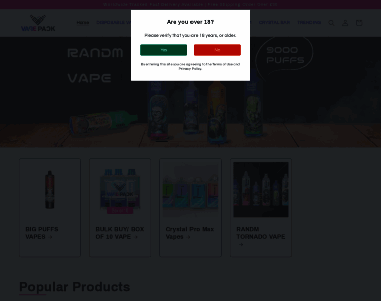 Thevapepack.com thumbnail