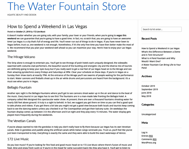 Thewaterfountainstore.com thumbnail
