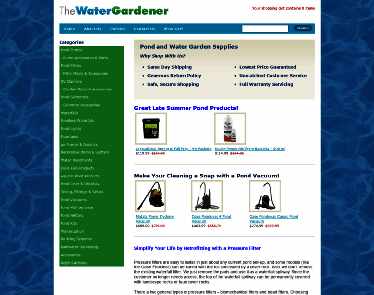 Thewatergardener.com thumbnail