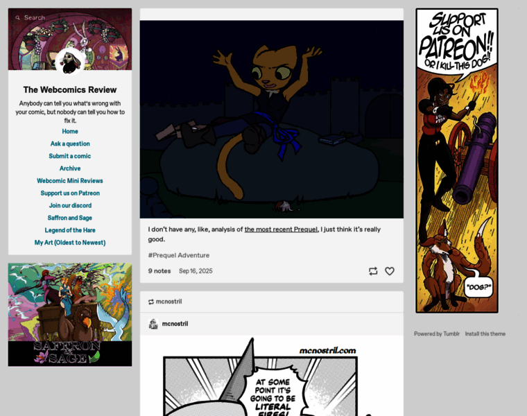 thewebcomicsreview.com at WI. The Webcomics Review