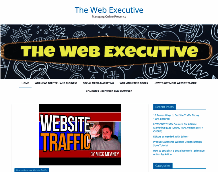 Thewebexecutive.com thumbnail