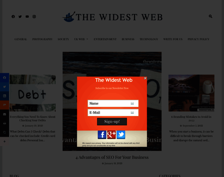 Thewidestweb.co.uk thumbnail